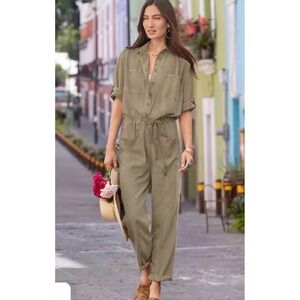 Sundance Olive Green Utility Jumpsuit